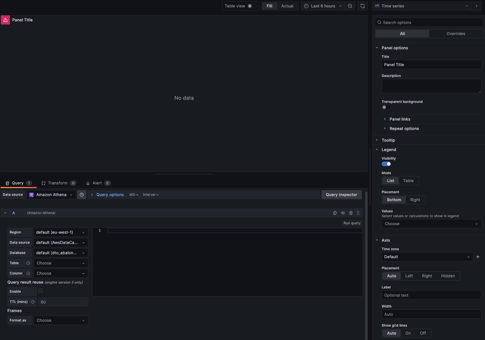 Athena Query Configuration