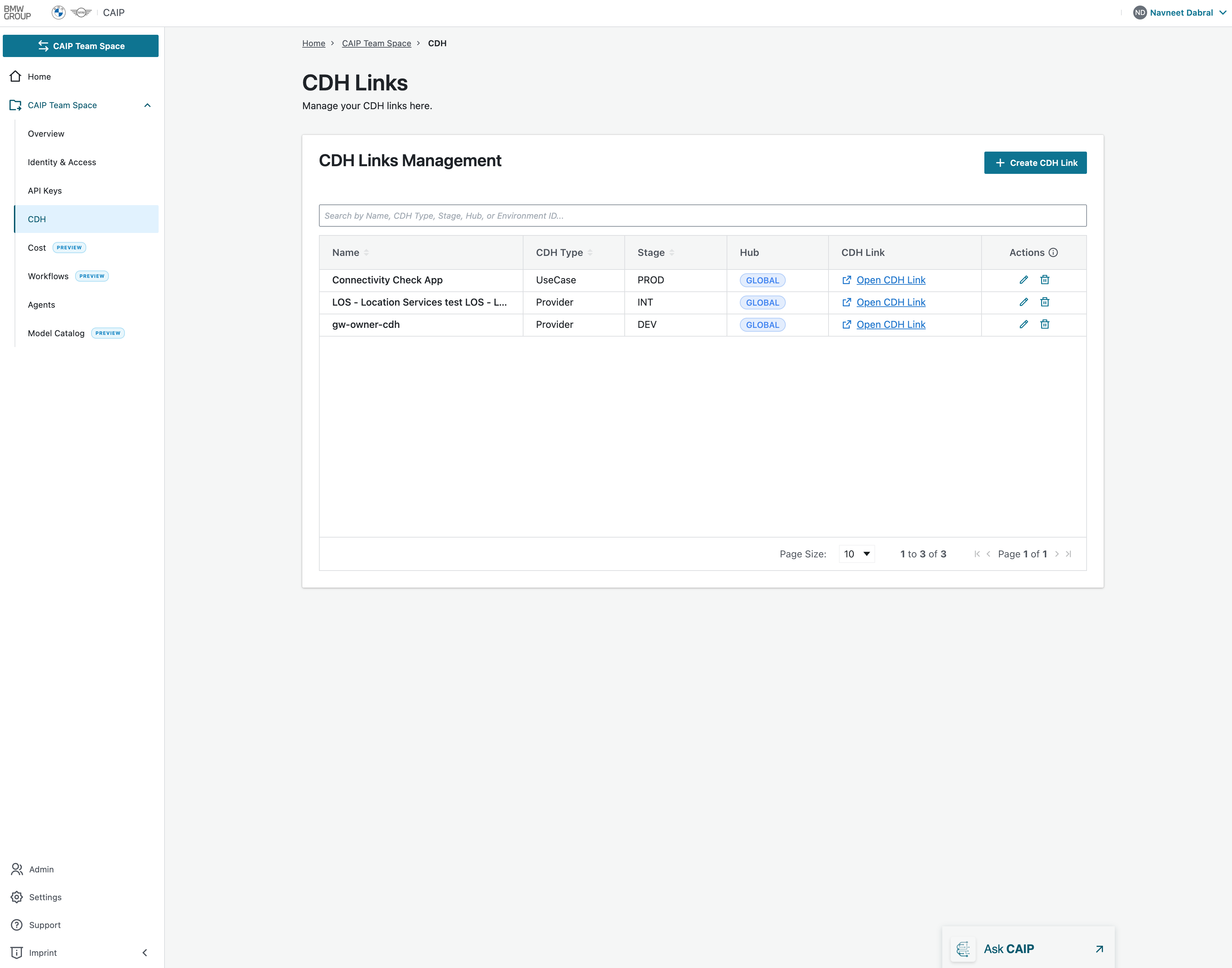 CDH Links Page