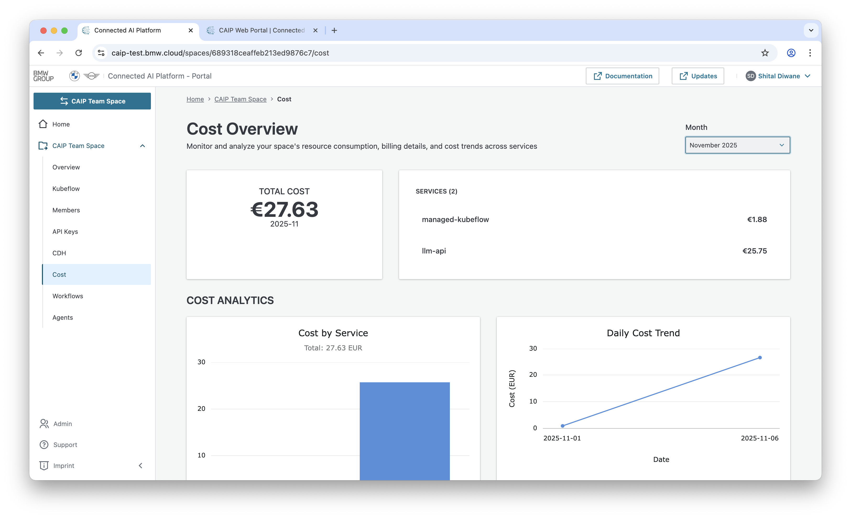 Cost View