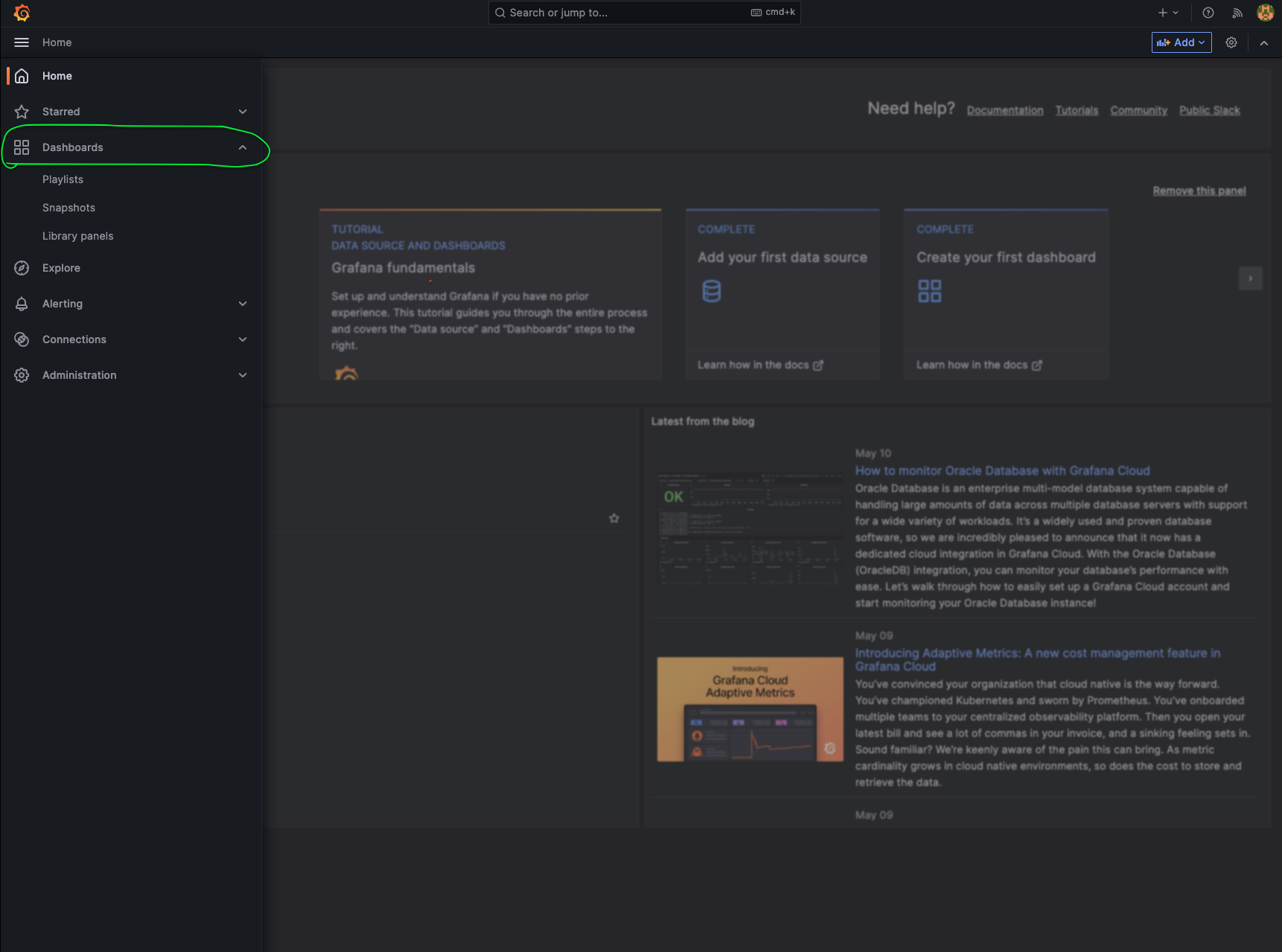 Grafana Dashboard Creation