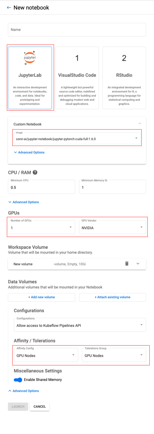 Jupyter GPU Configuration