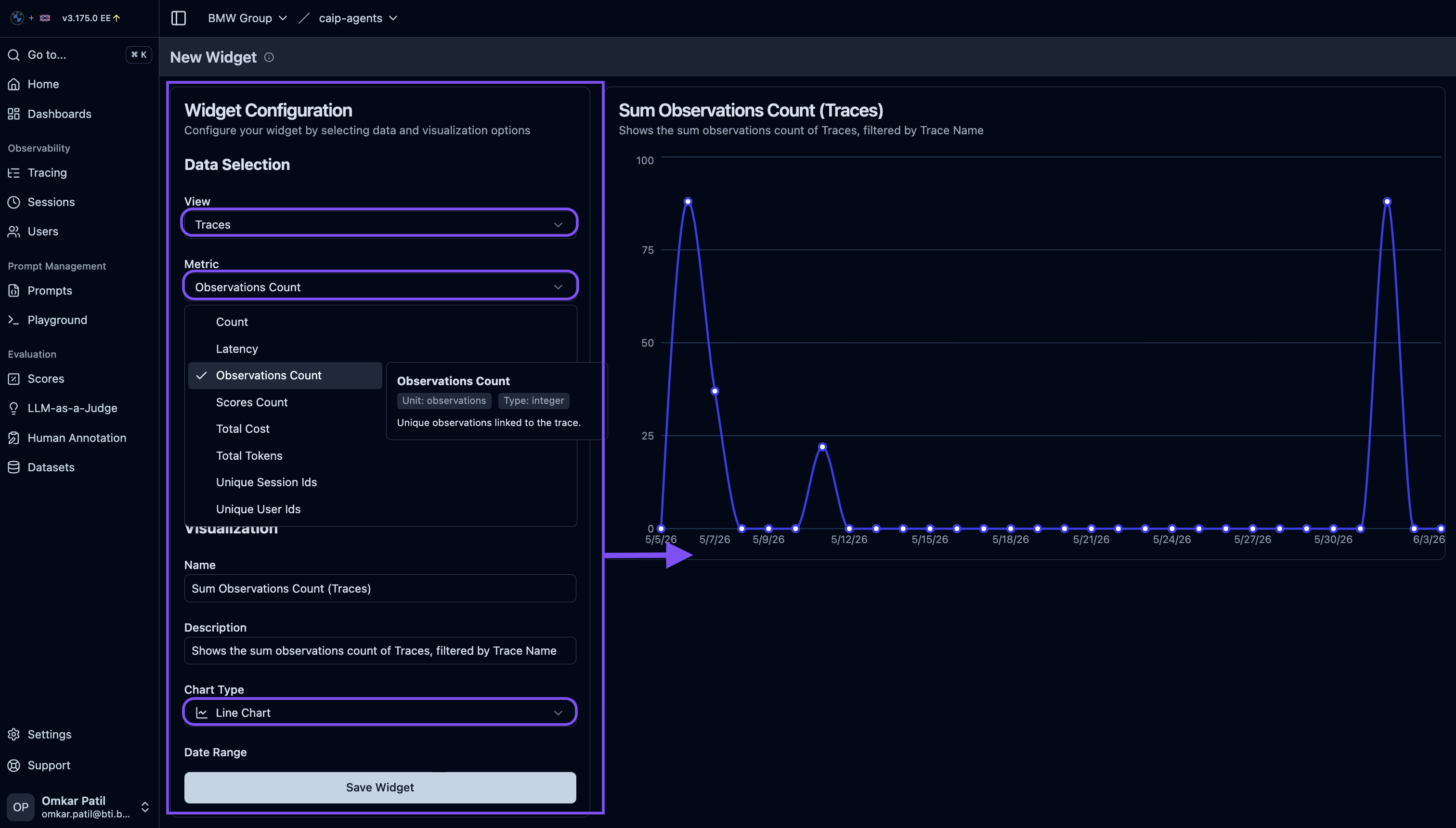 Widget Configuration
