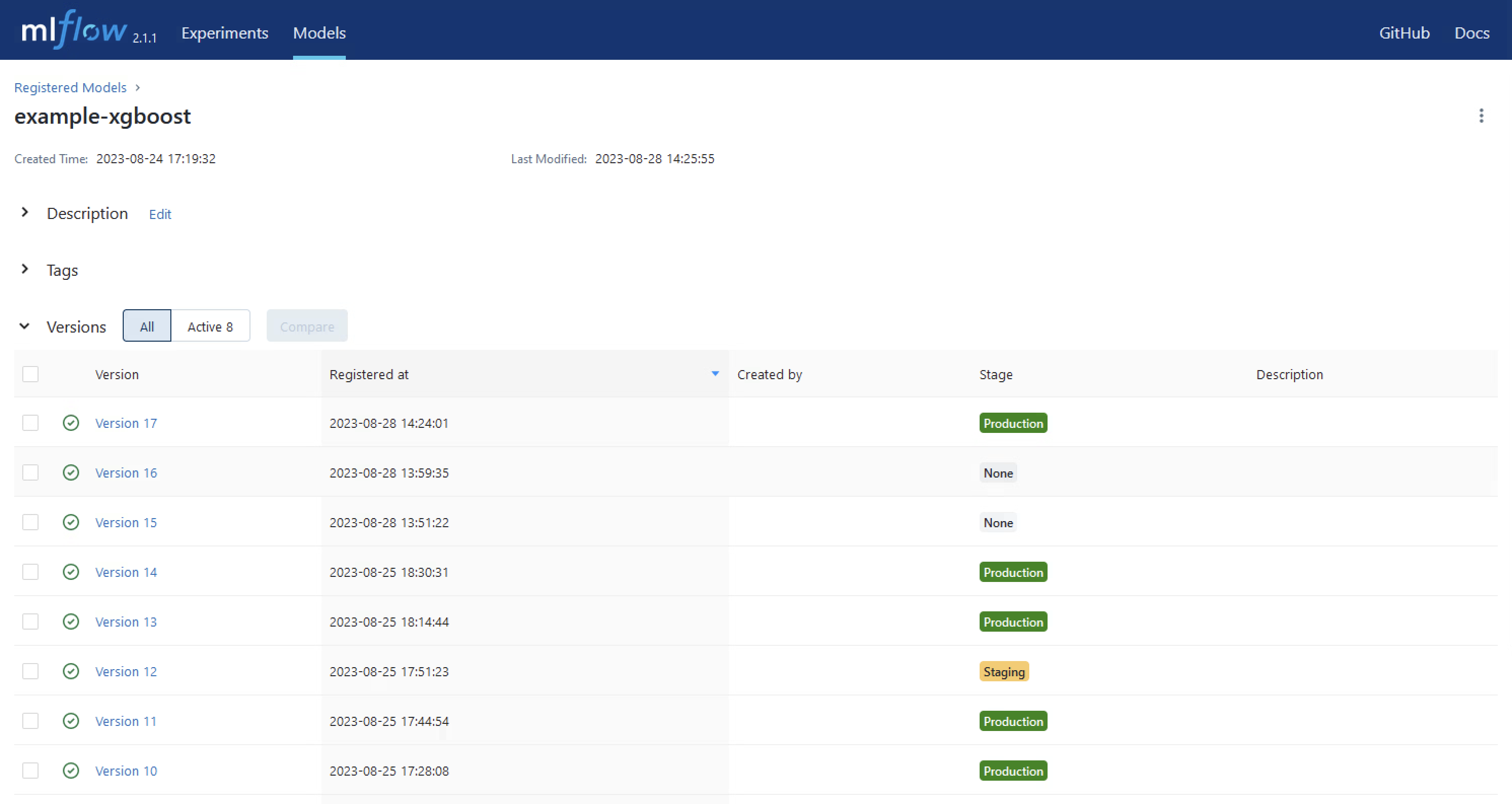 MLflow Model Registry