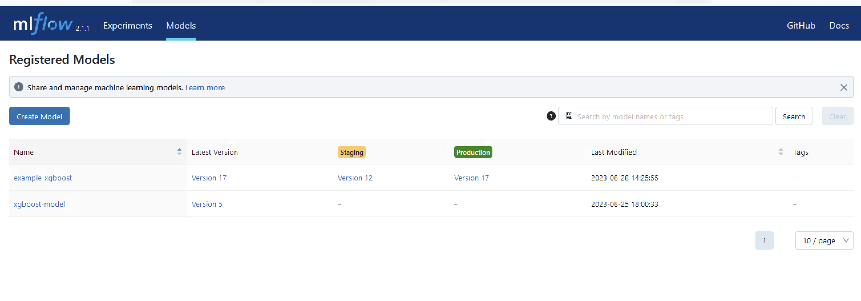 MLflow Stage Transition