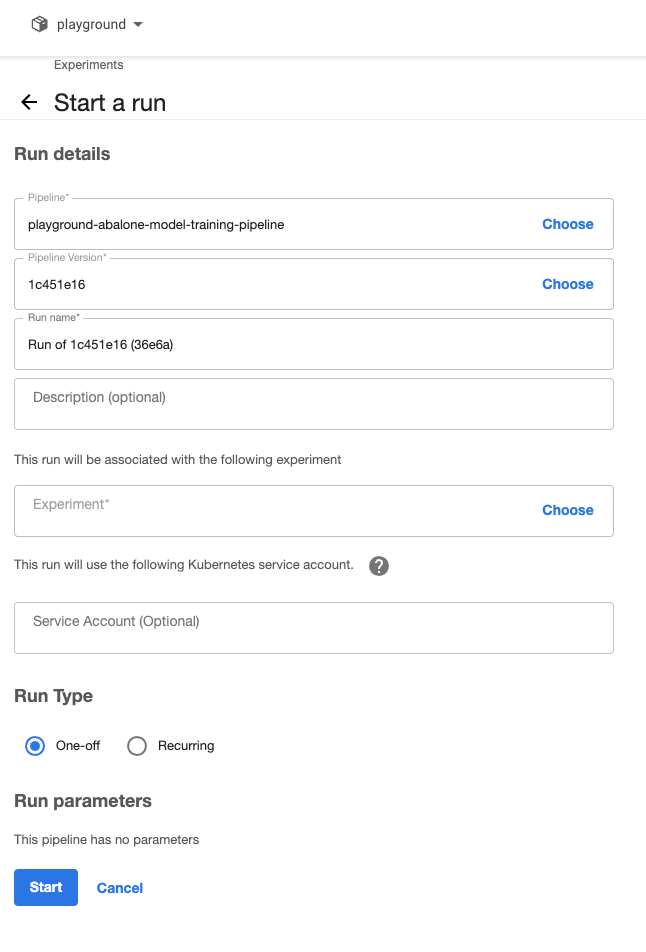 Run Execution Details