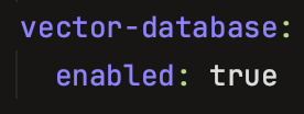 Enable Vector Database in product.yaml
