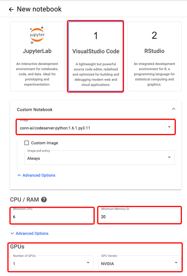 VS Code GPU Configuration